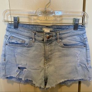 H&M distressed shorts